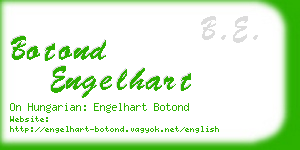 botond engelhart business card